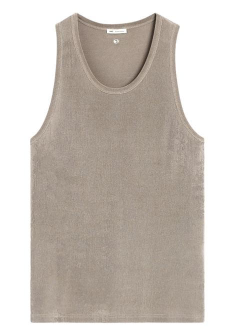 Grey scoop-neck tank top Ami paris - men